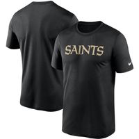 Men's Nike Black New Orleans Saints Wordmark Legend Performance T-Shirt