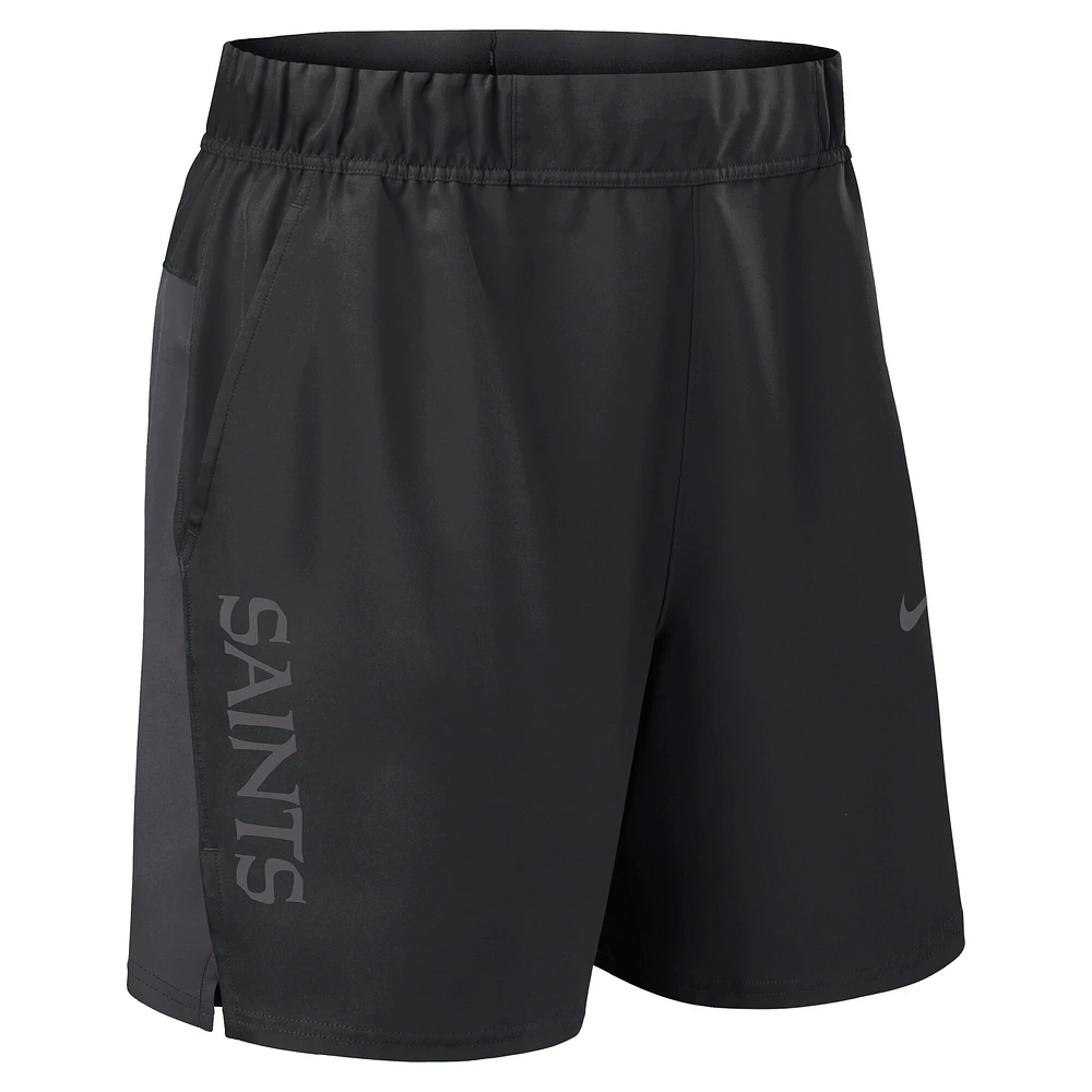 Men's Nike Black New Orleans Saints Woven Victory Performance Shorts