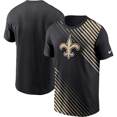 Men's Nike  Black New Orleans Saints Yard Line Fashion Asbury T-Shirt