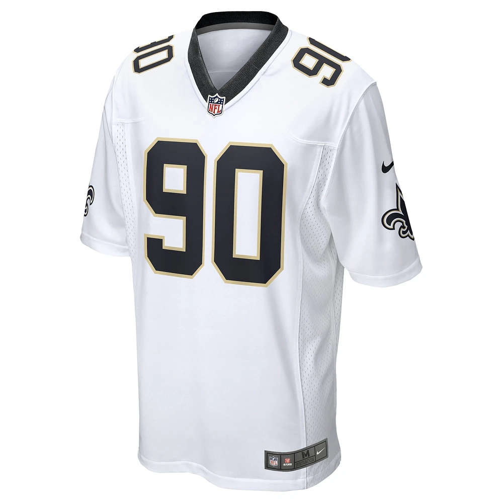 Men's Nike Bryan Bresee  White New Orleans Saints Game Jersey