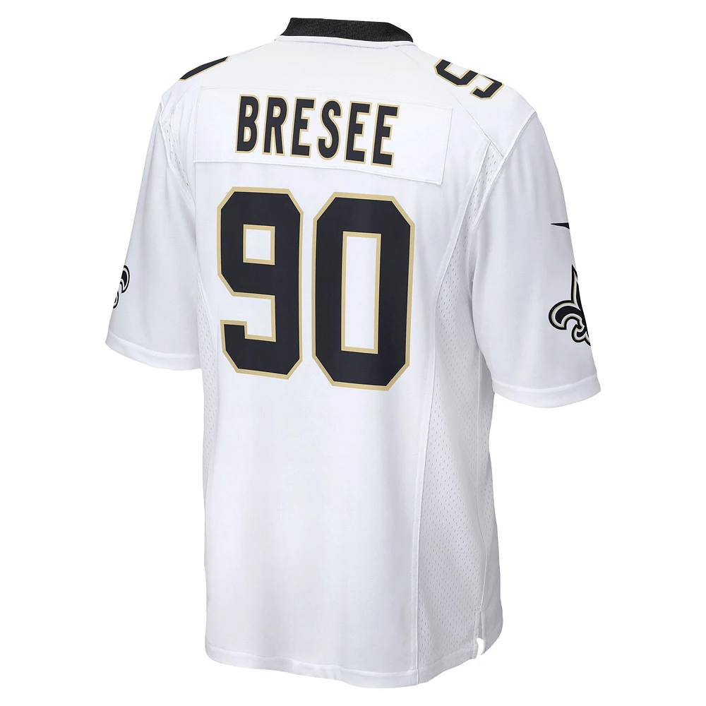 Men's Nike Bryan Bresee  White New Orleans Saints Game Jersey