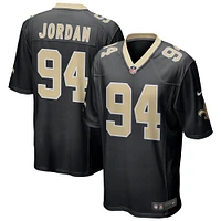 Maillot de match des New Orleans Saints Nike Cameron Jordan noir pour homme