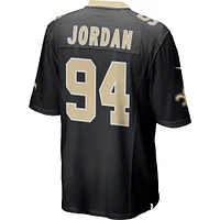 Maillot de match des New Orleans Saints Nike Cameron Jordan noir pour homme