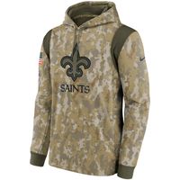 Men's Nike Camo New Orleans Saints 2021 Salute To Service - Therma Performance Pullover Hoodie