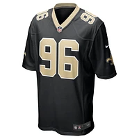 Maillot de match Nike Carl Granderson pour hommes, noir, New Orleans Saints