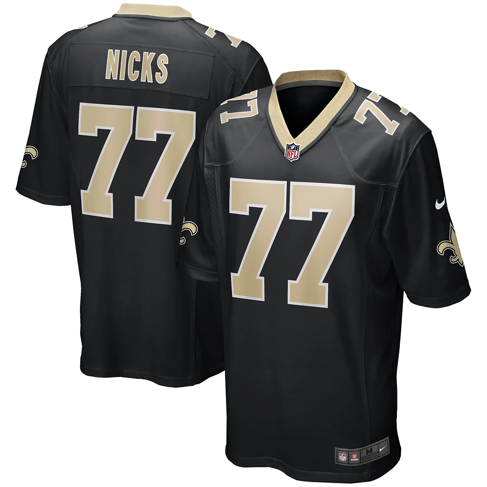 Maillot de joueur retraité Nike Carl Nicks pour hommes, noir, New Orleans Saints Game