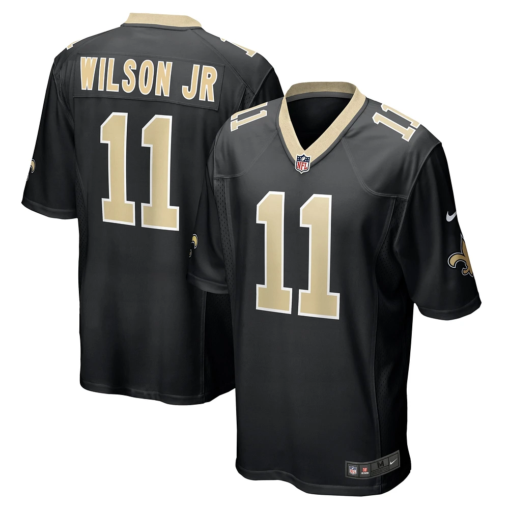 Maillot de match Nike Cedrick Wilson Jr. pour homme, noir, New Orleans Saints