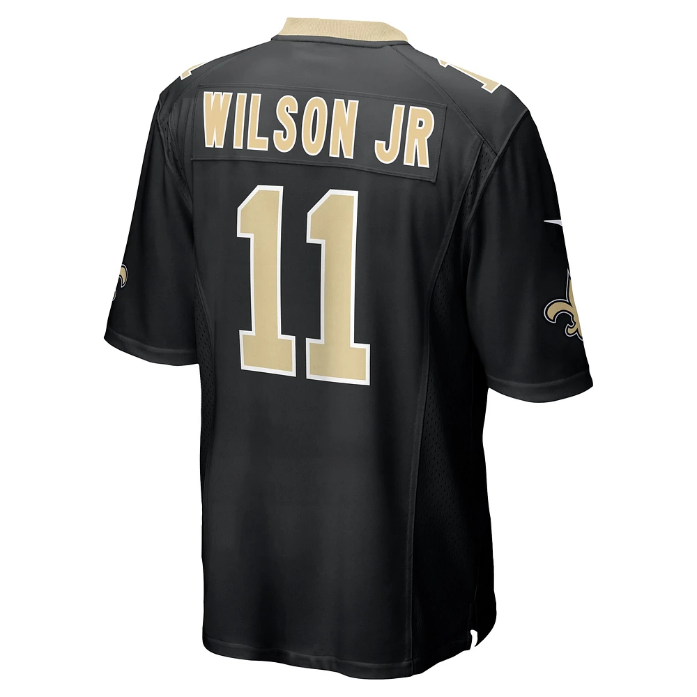 Maillot de match Nike Cedrick Wilson Jr. pour homme, noir, New Orleans Saints