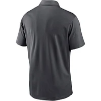 Men's Nike Charcoal New Orleans Saints Fan Gear Franchise Heat-Sealed Graphic Team Polo