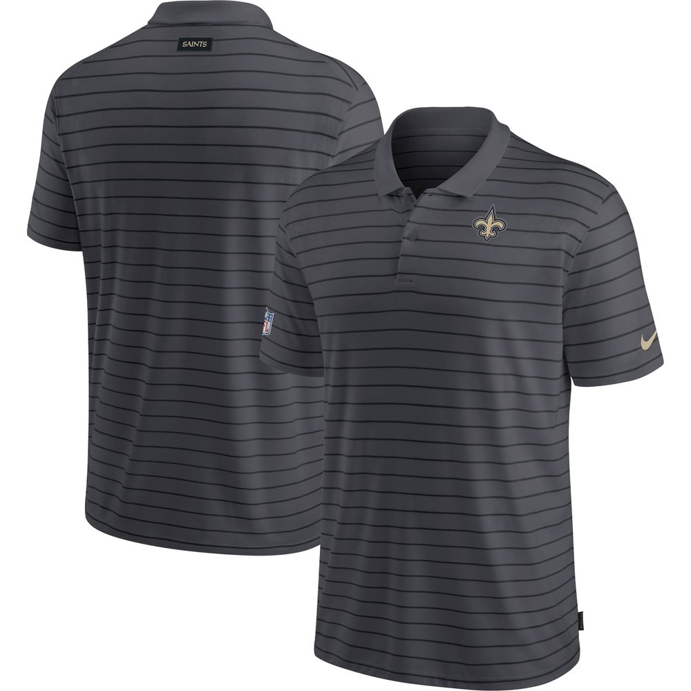 Men's Nike Charcoal New Orleans Saints Sideline Victory Coaches Performance Polo