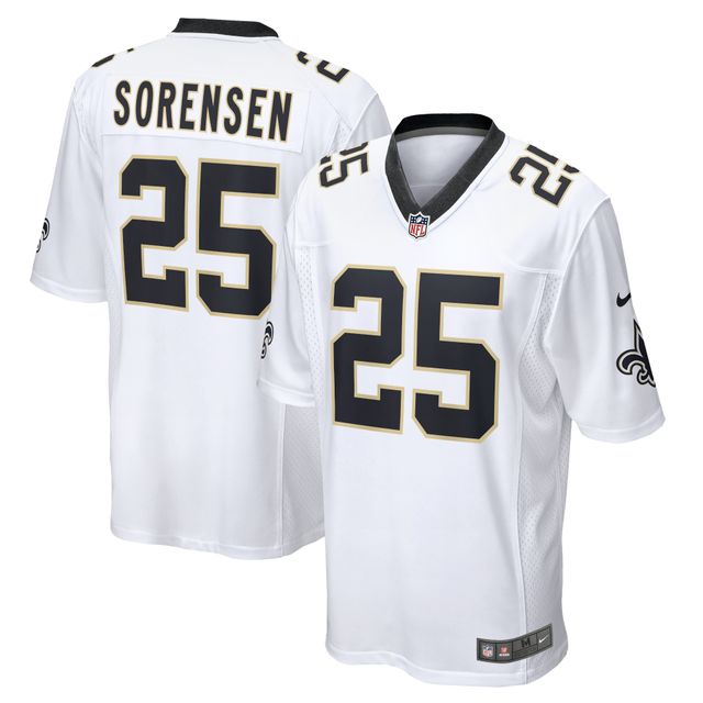 Maillot de match joueur Nike Daniel Sorensen pour hommes, blanc, New Orleans Saints