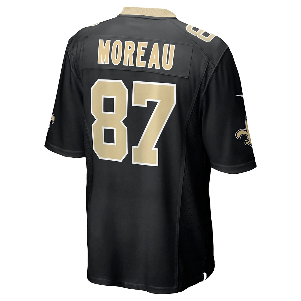 Maillot de match Nike Foster Moreau pour hommes, noir, New Orleans Saints