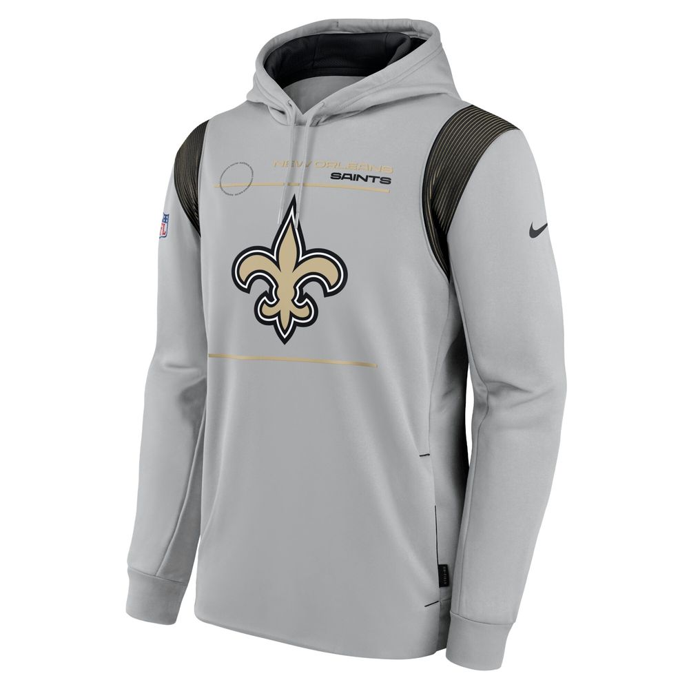 Nike Youth New Orleans Saints Sideline Club Black Pullover Hoodie