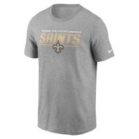 Men's Nike Heathered Gray New Orleans Saints Muscle T-Shirt