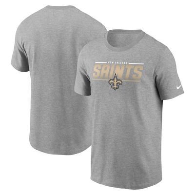 Men's Nike Heathered Gray New Orleans Saints Muscle T-Shirt