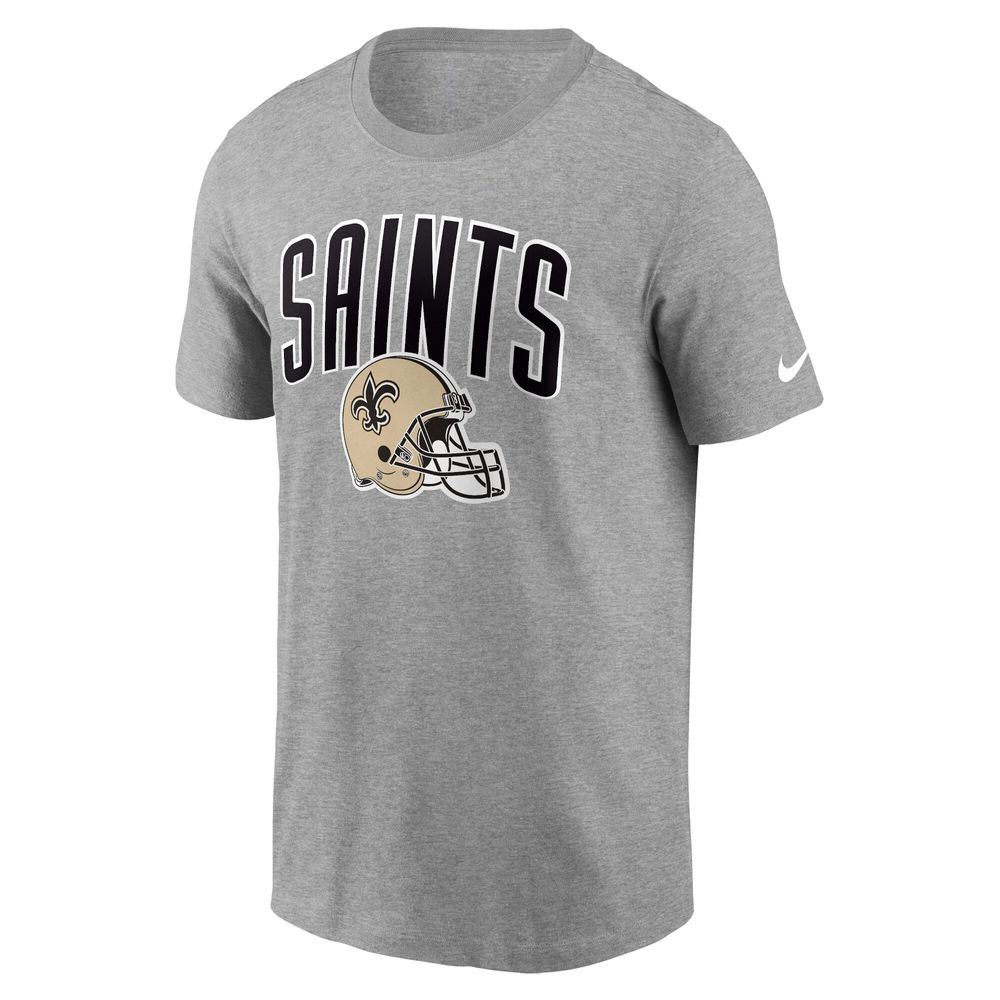 Men's Nike Heathered Gray New Orleans Saints Team Athletic T-Shirt