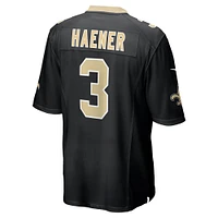 Men's Nike Jake Haener  Black New Orleans Saints Team Game Jersey