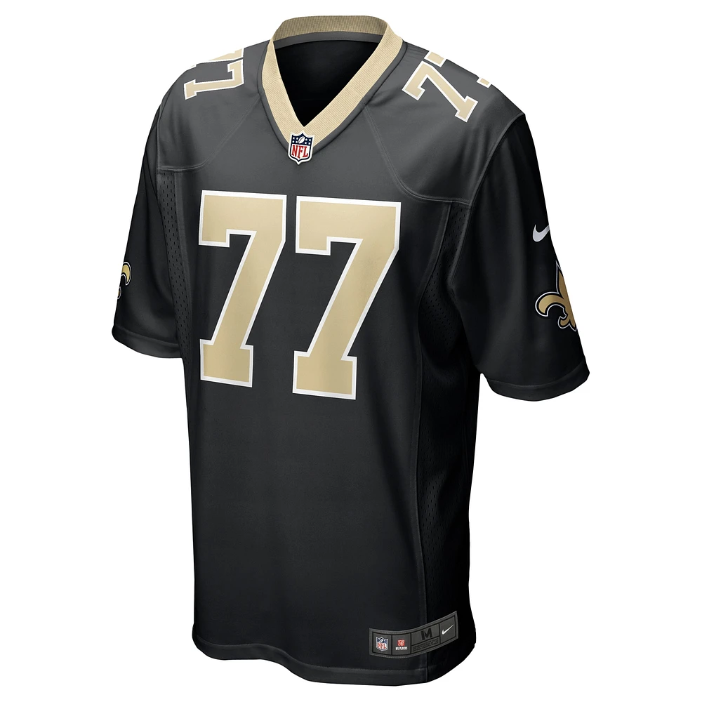 Maillot de match Nike Justin Herron pour homme, noir, New Orleans Saints