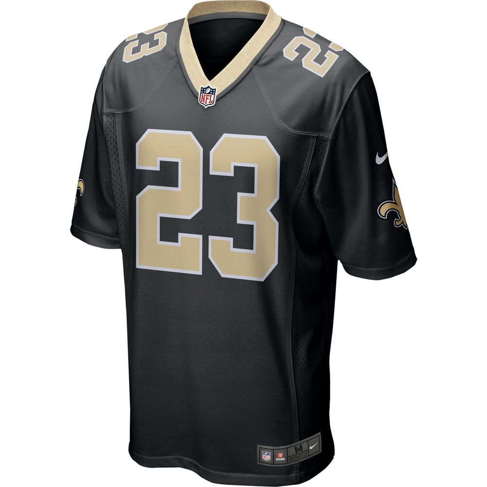 Men's Nike Marshon Lattimore Black New Orleans Saints Game Jersey