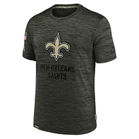 T-shirt Nike Olive New Orleans Saints Salute to Service Velocity Team pour homme