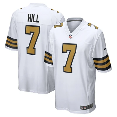 Maillot de match alternatif Nike Taysom Hill pour hommes, blanc, New Orleans Saints