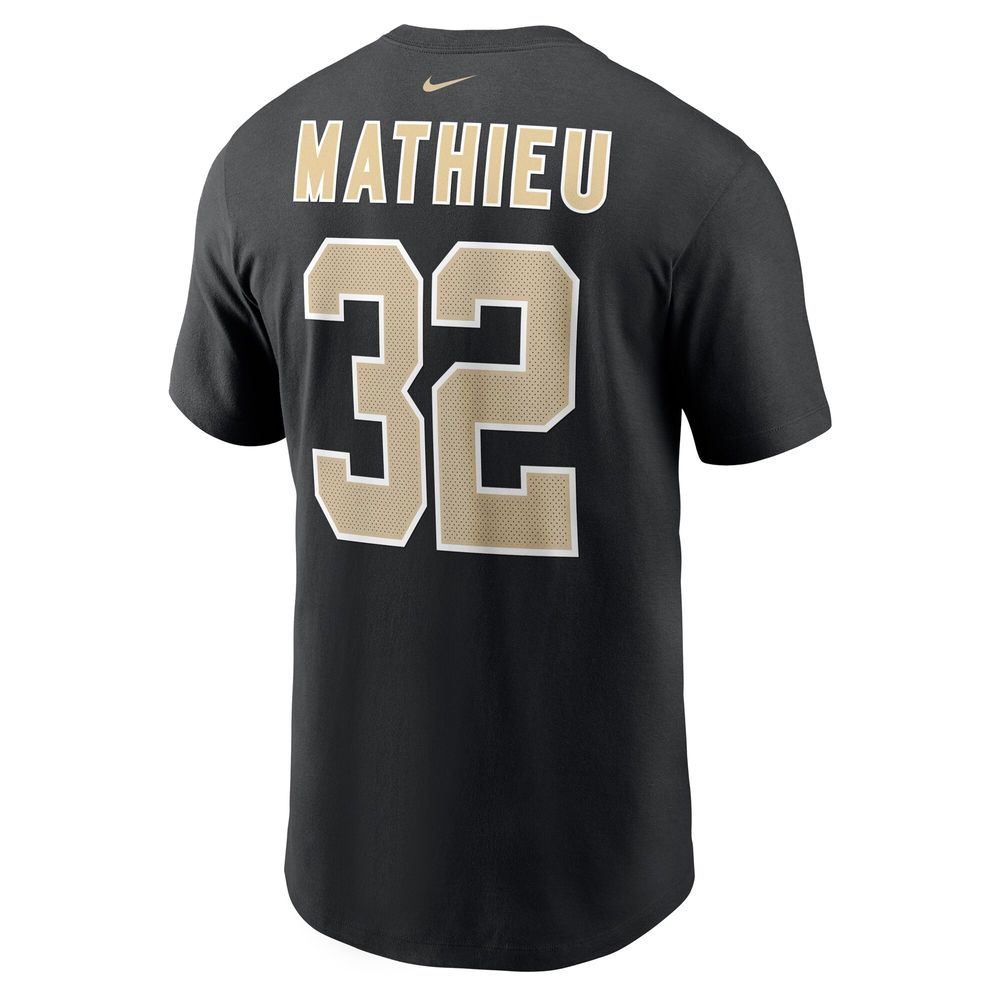 Men's Nike Tyrann Mathieu Black New Orleans Saints Player Name & Number T-Shirt