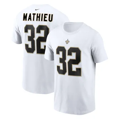 Tyrann Mathieu New Orleans Saints Nike Player Name & Number T-Shirt - White