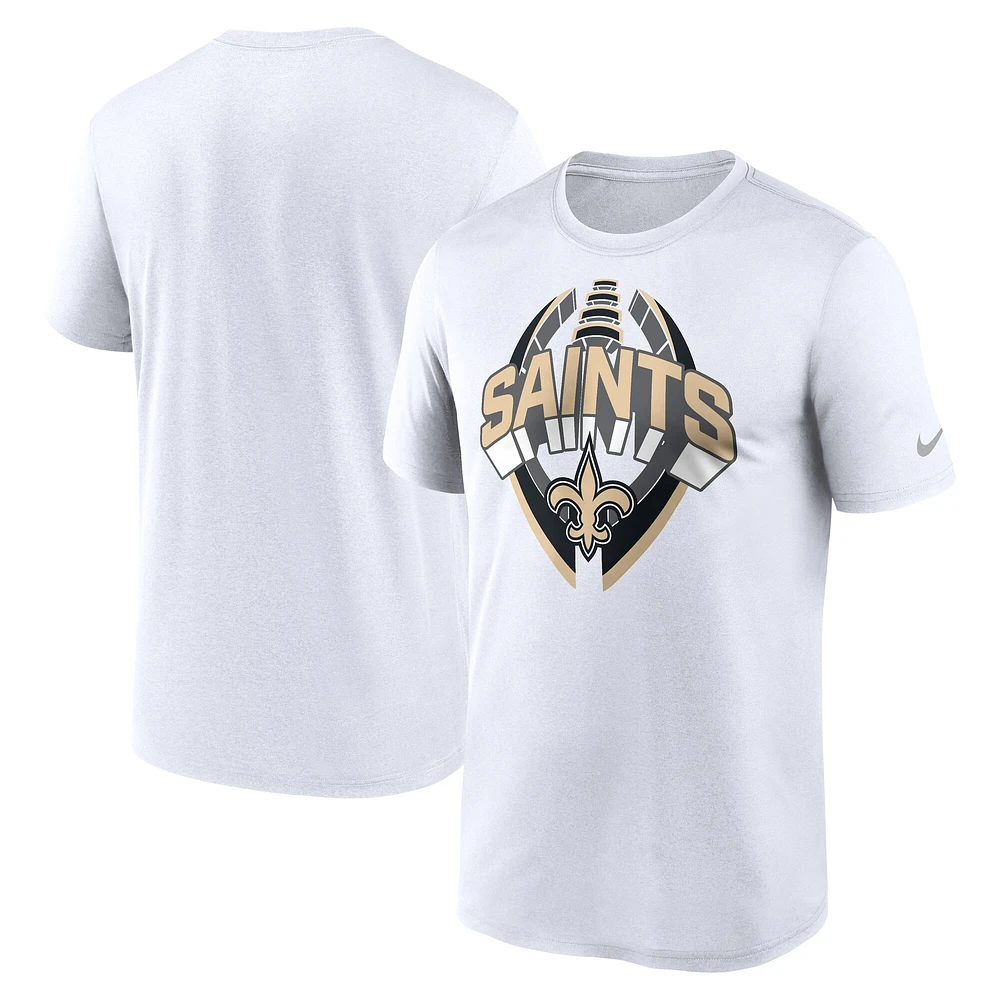 T-shirt Nike blanc New Orleans Saints Legend Icon Performance pour homme