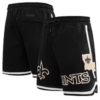 Men's Pro Standard Black New Orleans Saints Classic Chenille Shorts