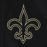 Veste universitaire entièrement zippée Pro Standard noire New Orleans Saints pour homme