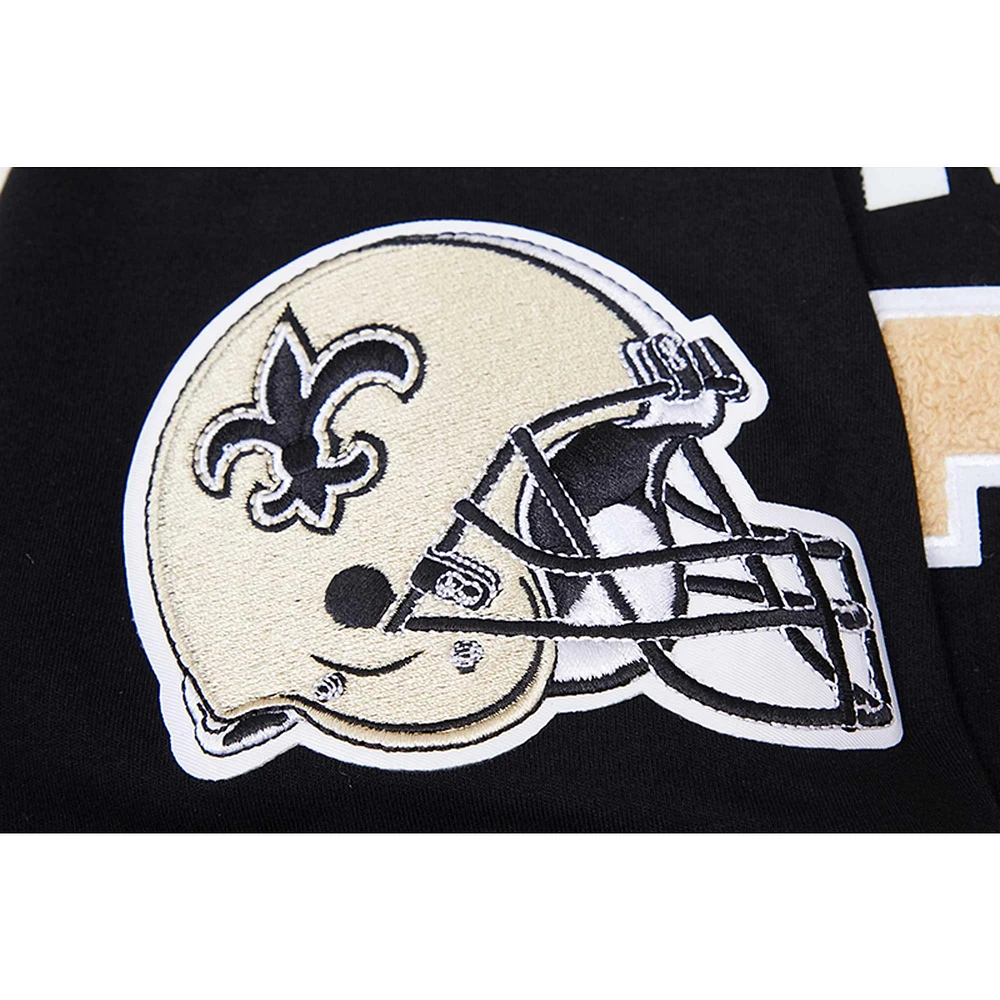 Men's Pro Standard Tyrann Mathieu Black New Orleans Saints Player Name & Number Hoodie T-Shirt