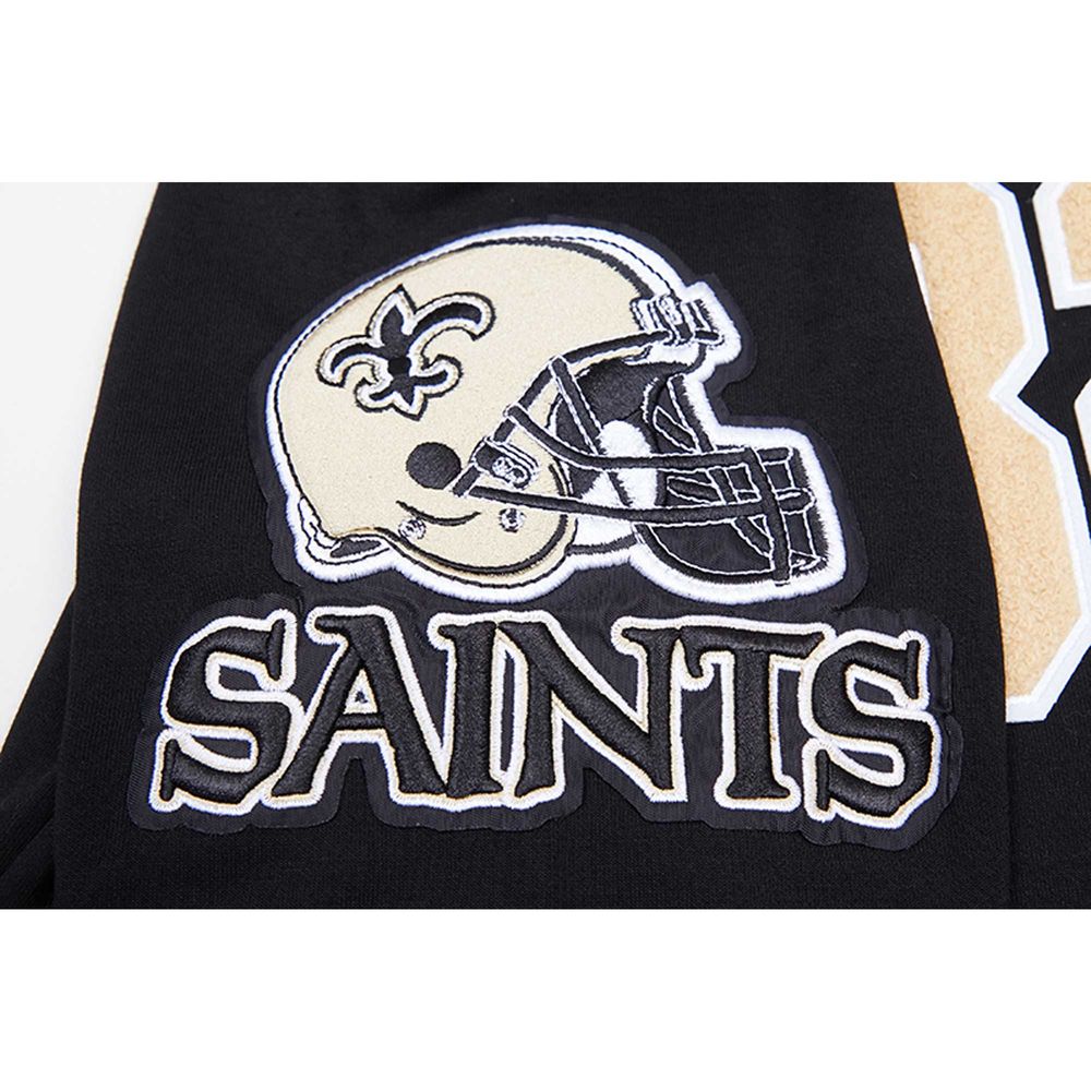 Men's Pro Standard Tyrann Mathieu Black New Orleans Saints Player Name & Number Pullover Hoodie