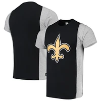 T-shirt Refried Vêtements noir/gris pour hommes New Orleans Saints durable fendu