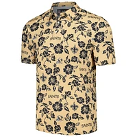 Men's Reyn Spooner Gold New Orleans Saints Pua Performance Polo