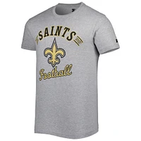 T-shirt Starter New Orleans Saints Prime Time gris chiné pour homme