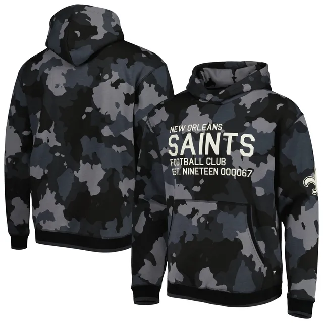 Women's Antigua Camo New Orleans Saints Metallic Logo Absolute Full-Zip Hoodie Size: Medium