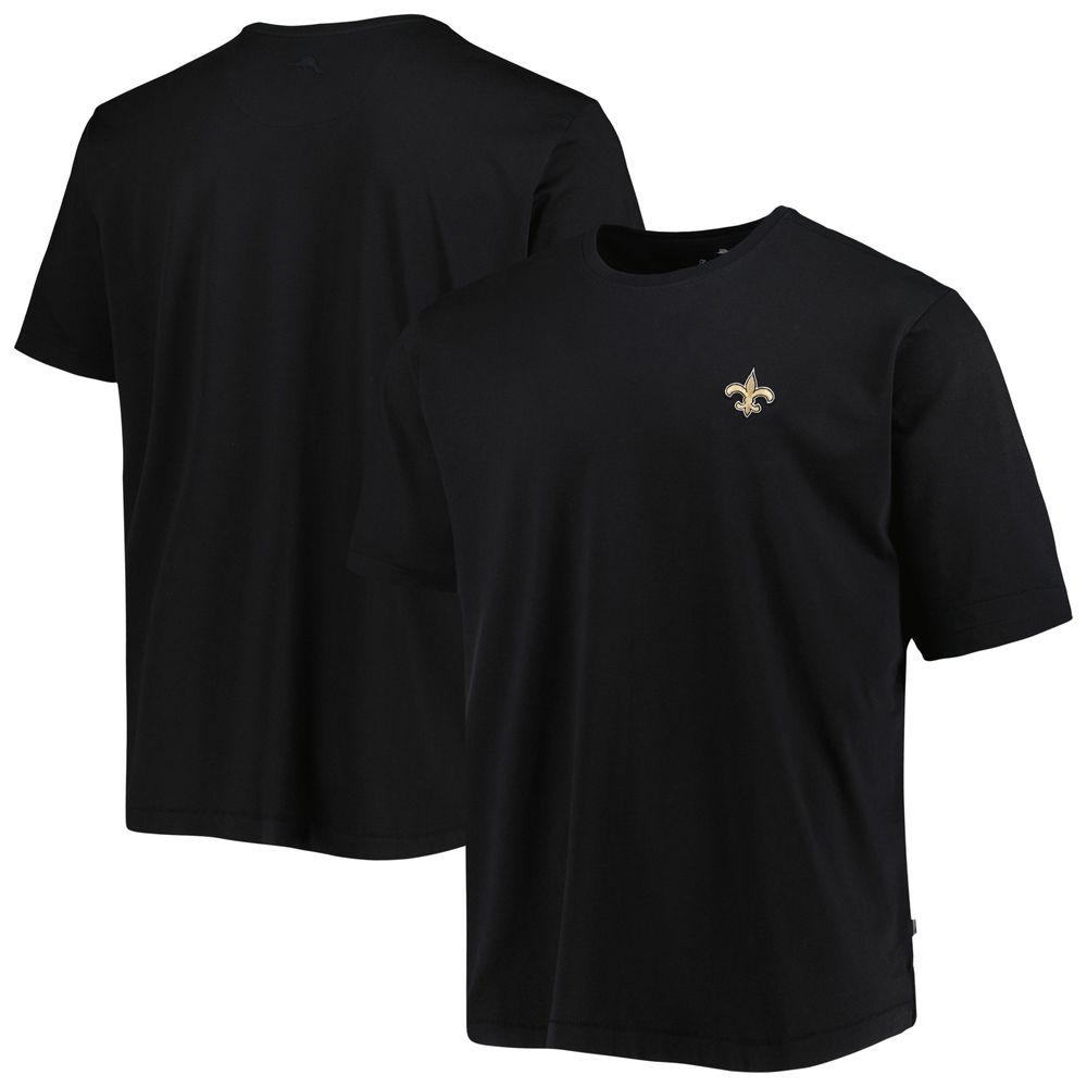 Men's Tommy Bahama Black New Orleans Saints Bali Skyline T-Shirt