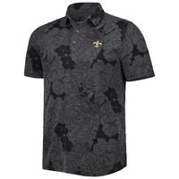 Men's Tommy Bahama Black New Orleans Saints Miramar Blooms Polo