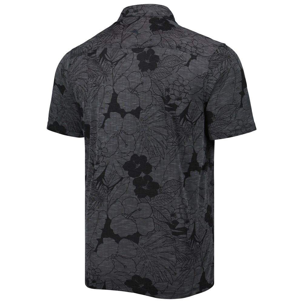 Men's Tommy Bahama Black New Orleans Saints Miramar Blooms Polo