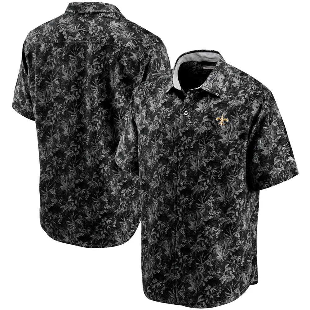 Lids New Orleans Saints Tommy Bahama Sport Jungle Shade Camp Button-Down  Shirt - Black