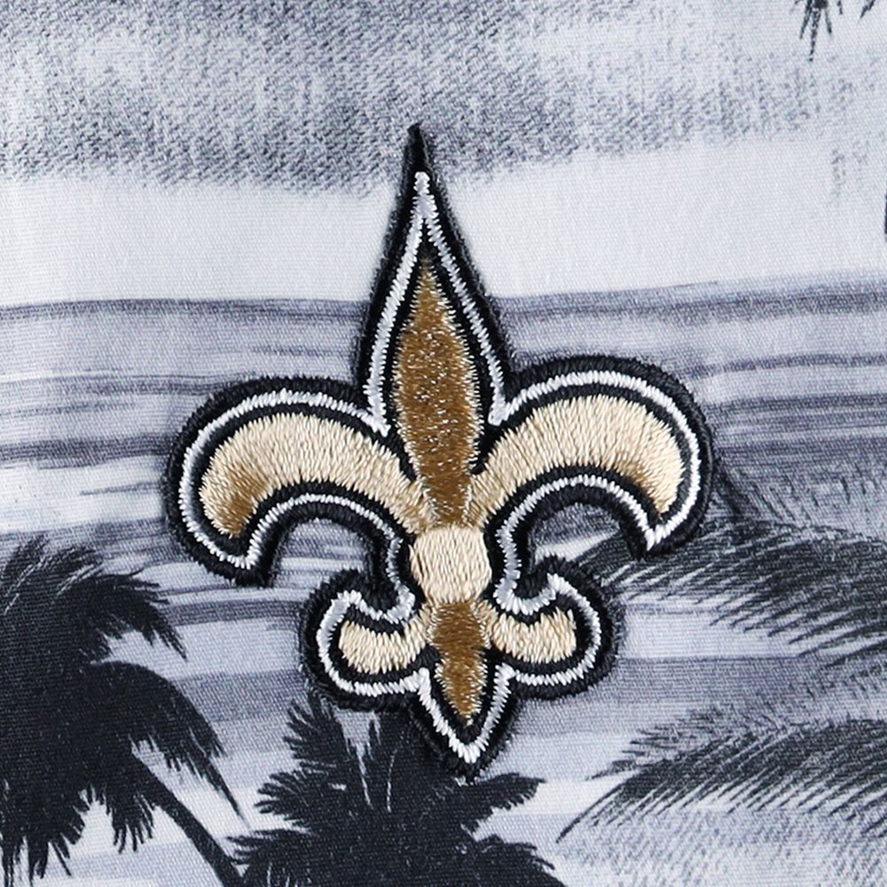 Men's Tommy Bahama Black New Orleans Saints Sport Tropical Horizons Button-Up Shirt