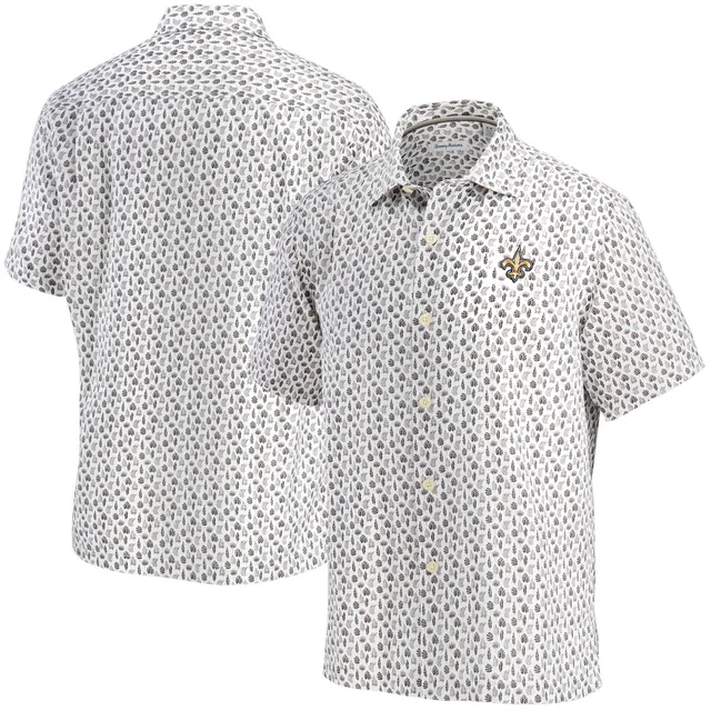 Men's NFL x Darius Rucker Collection by Fanatics Gray New Orleans Saints  Chambray Button-Up Long Sleeve Shirt