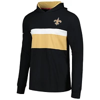 Men's Tommy Hilfiger  Black New Orleans Saints Morgan Long Sleeve Hoodie T-Shirt