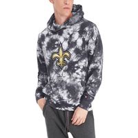 Men's Tommy Hilfiger Black New Orleans Saints Stanley Tie-Dye - Pullover Hoodie