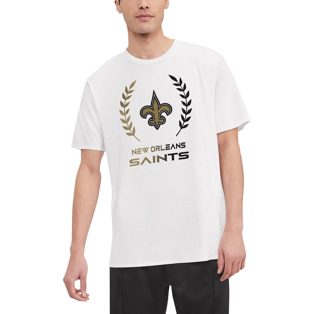 T-shirt Tommy Hilfiger blanc New Orleans Saints Miles pour hommes