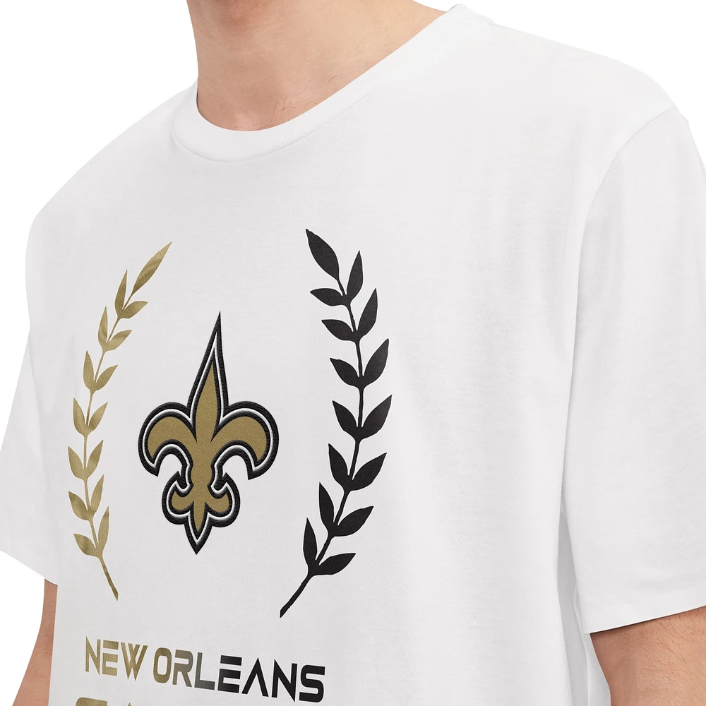 T-shirt Tommy Hilfiger blanc New Orleans Saints Miles pour hommes