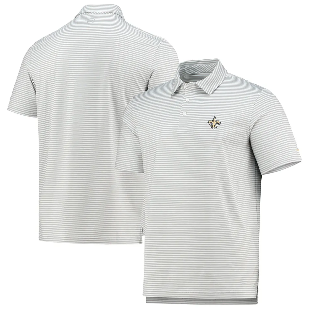 Lids New Orleans Saints Vineyard Vines Throwback Destin Polo - Charcoal