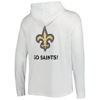 Men's Vineyard Vines White New Orleans Saints Local Long Sleeve Hoodie T-Shirt