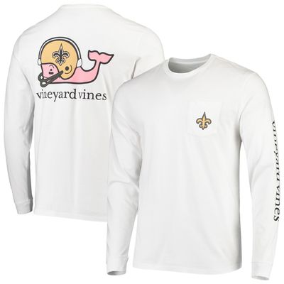 Tampa Bay Buccaneers Vineyard Vines Women's Helmet Long Sleeve T-Shirt – White