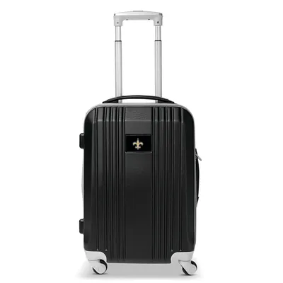 New Orleans Saints MOJO 21" Hardcase Two-Tone Spinner Carry-On - Black